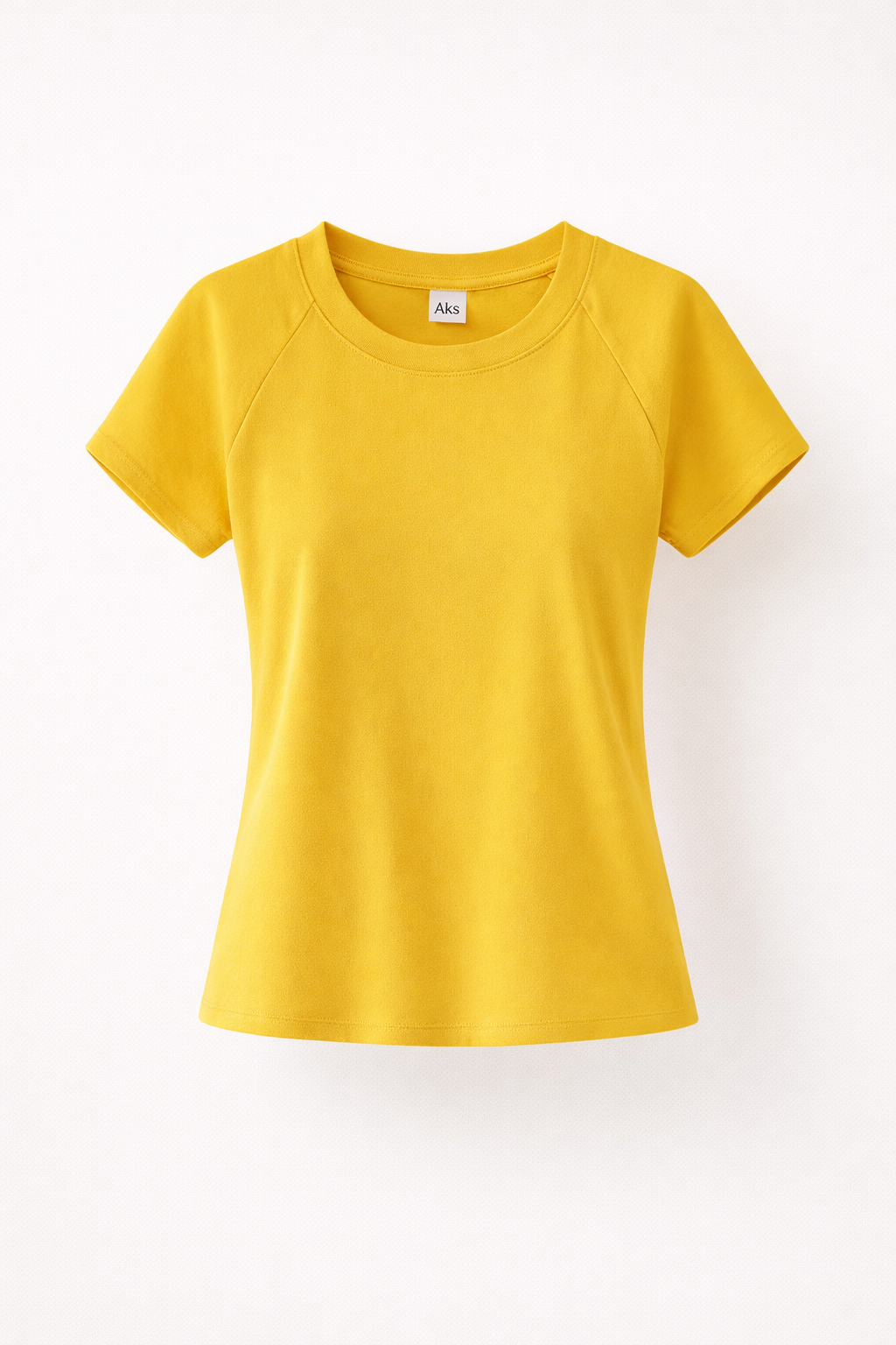 Women’s Fitted Raglan Tee Stretch Cotton Top