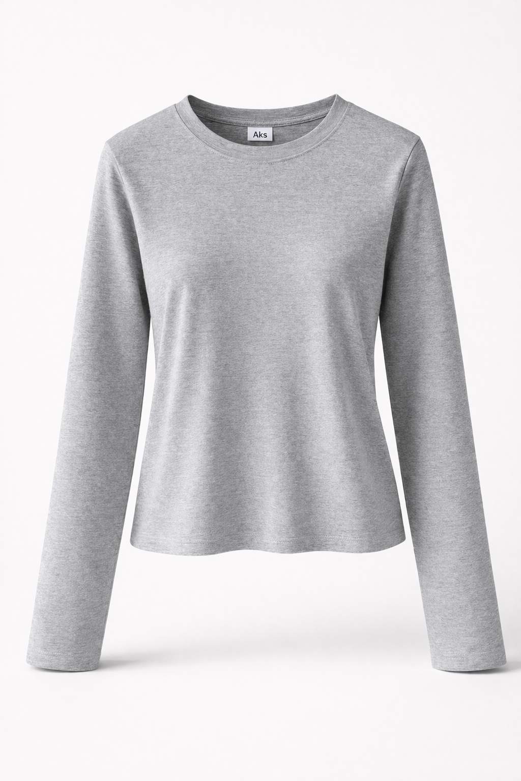 Women’s Sculpting Crewneck Long Sleeve Stretch Cotton Top