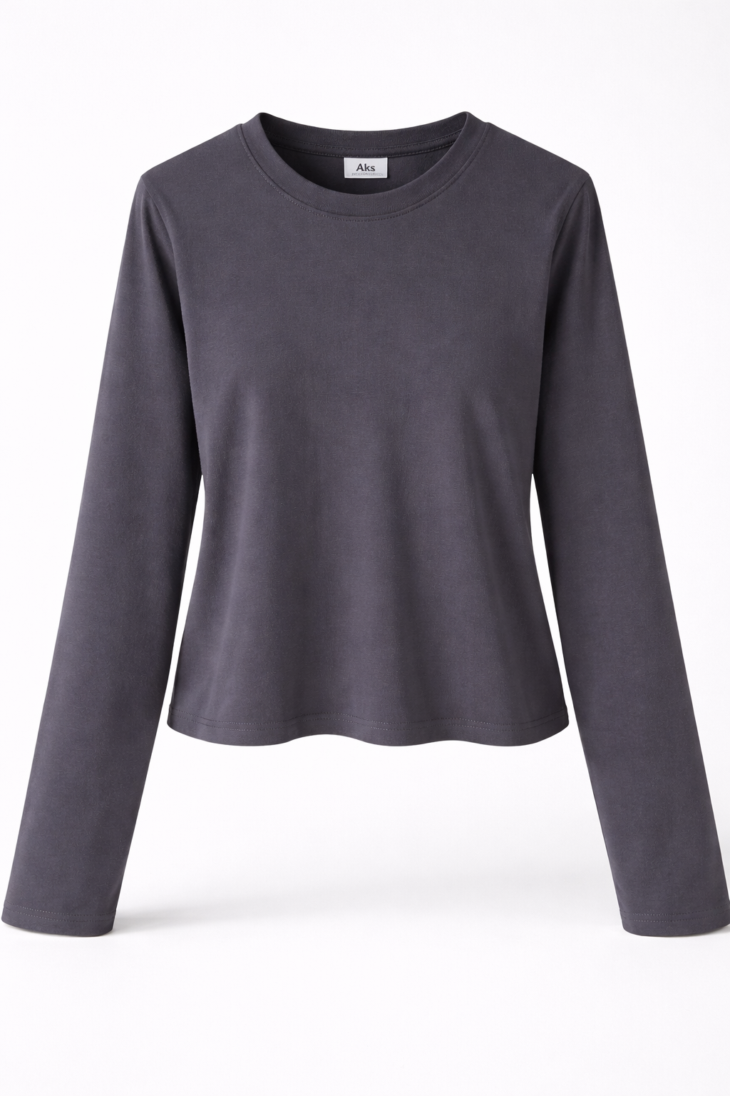 Women’s Sculpting Crewneck Long Sleeve Stretch Cotton Top