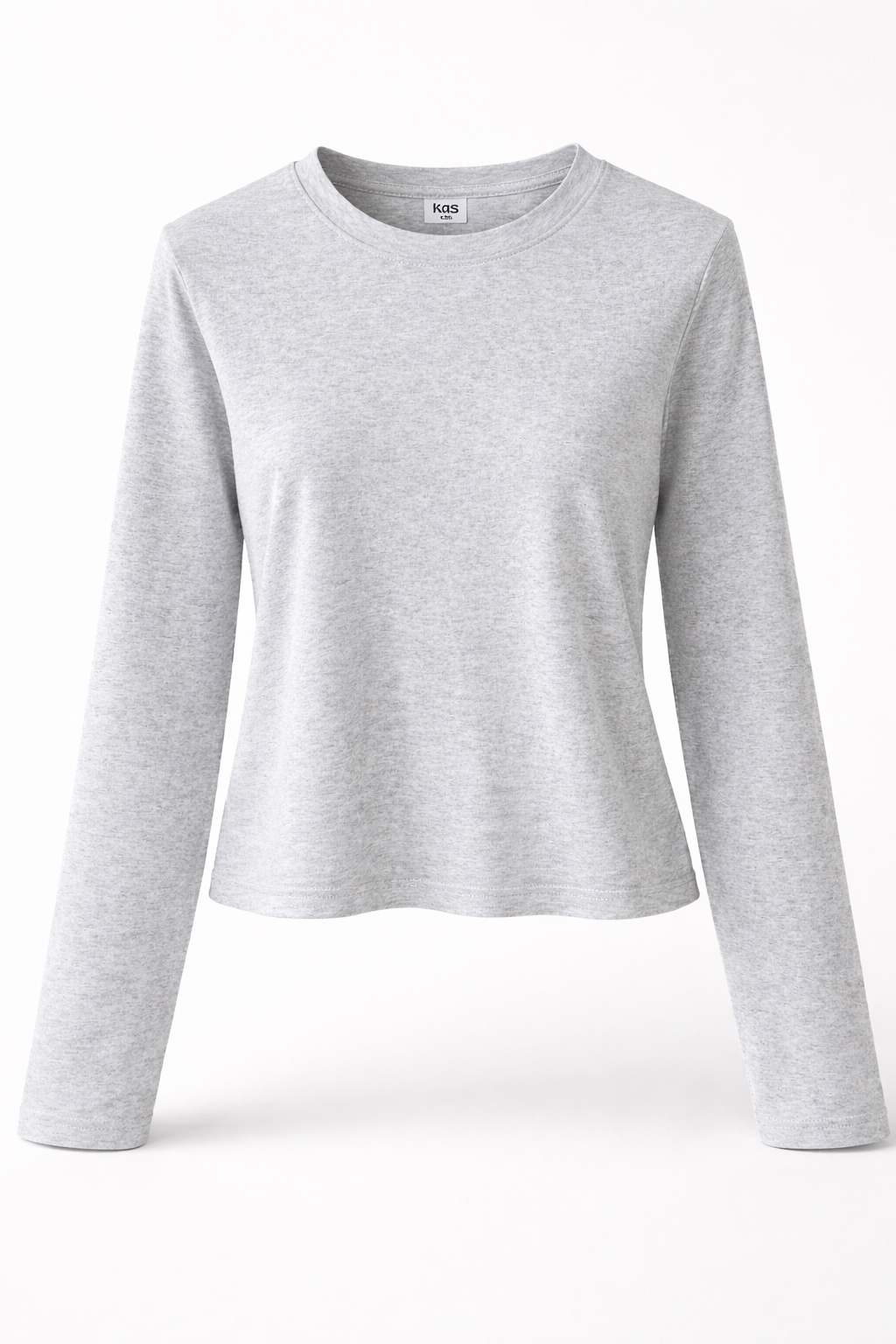 Women’s Sculpting Crewneck Long Sleeve Stretch Cotton Top