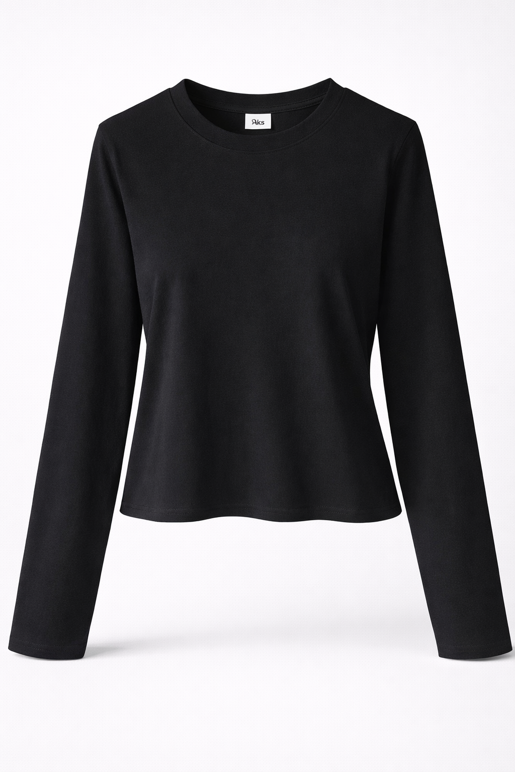 Women’s Sculpting Crewneck Long Sleeve Stretch Cotton Top