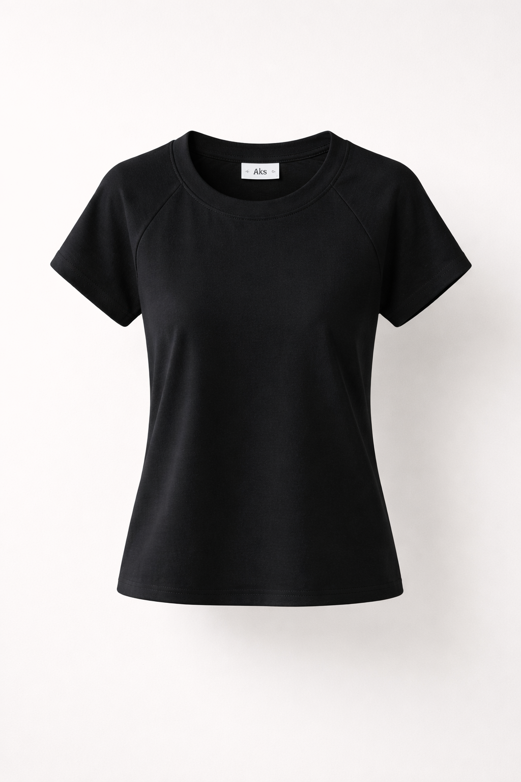 Women’s Fitted Raglan Tee Stretch Cotton Top