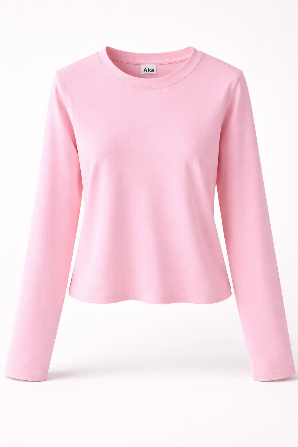 Women’s Sculpting Crewneck Long Sleeve Stretch Cotton Top