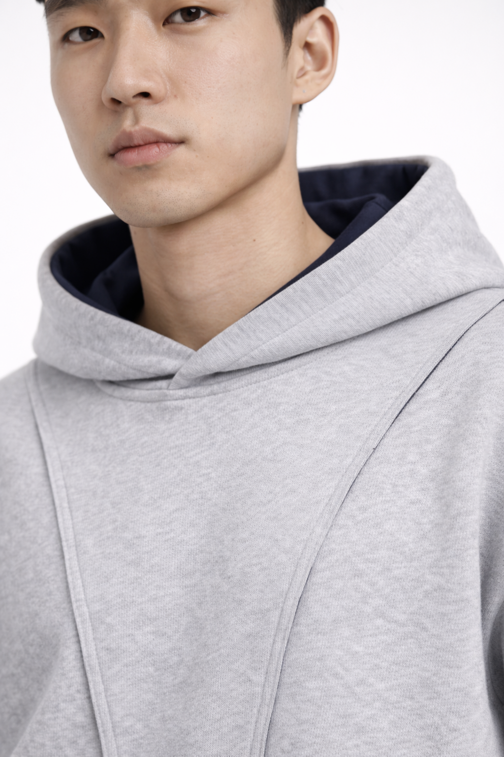 Men’s Lightweight Oversized Hoodie High-Street Cotton Pullover