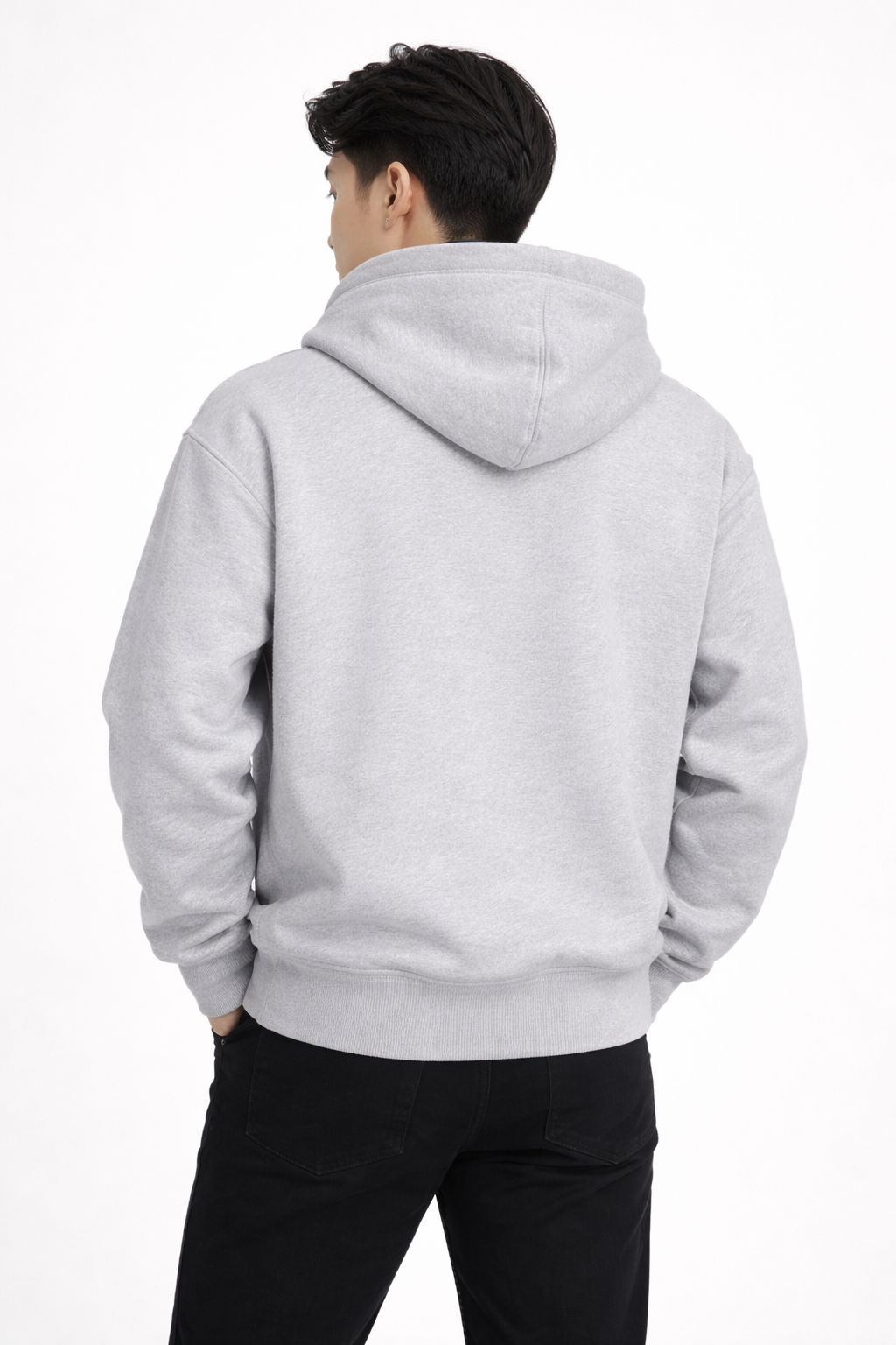 Men’s Lightweight Oversized Hoodie High-Street Cotton Pullover