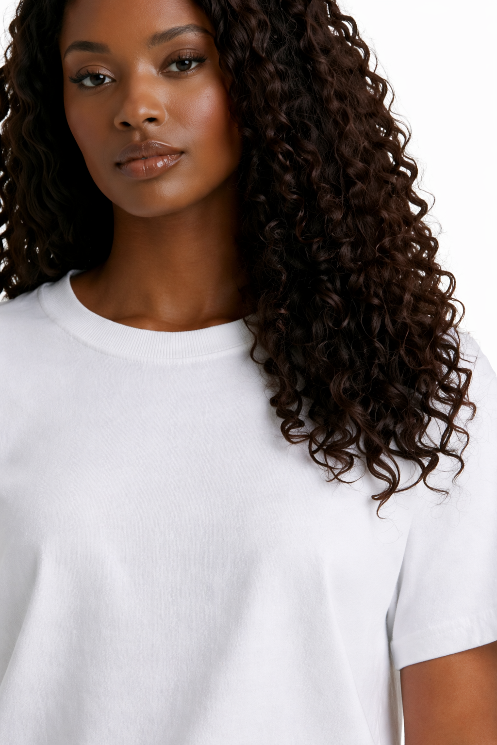 Women’s Structured Cotton Tee Premium Classic Fit Essential