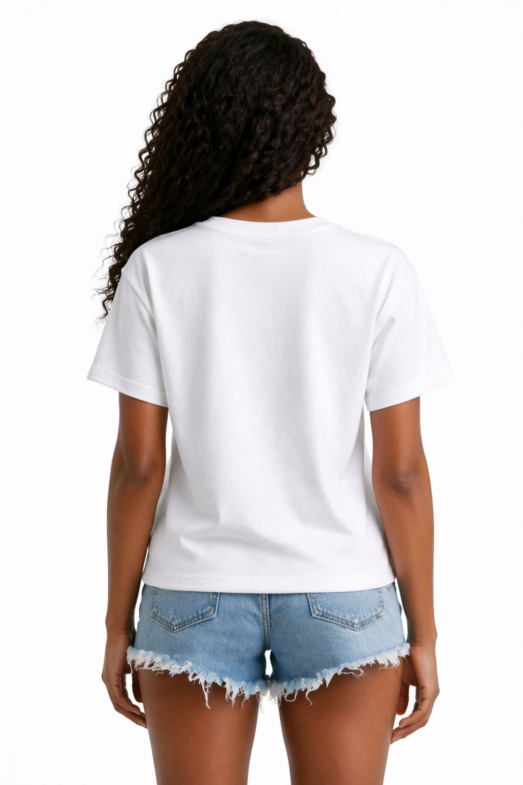 Women’s Structured Cotton Tee Premium Classic Fit Essential