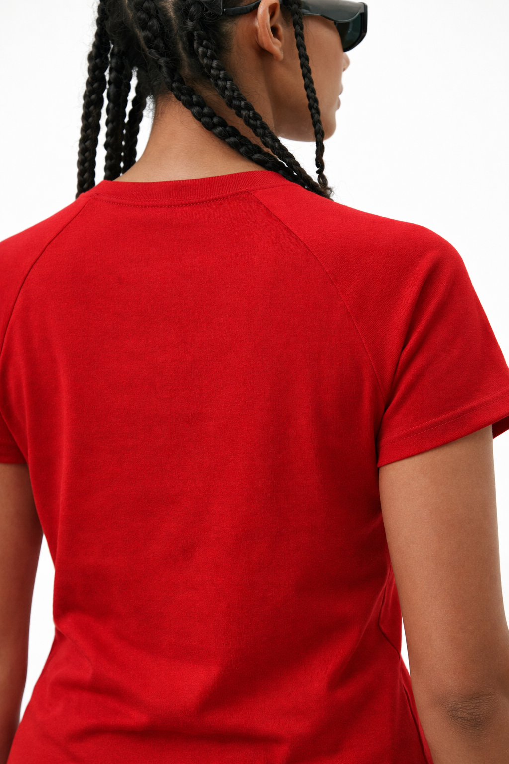 Women’s Fitted Raglan Tee Stretch Cotton Top