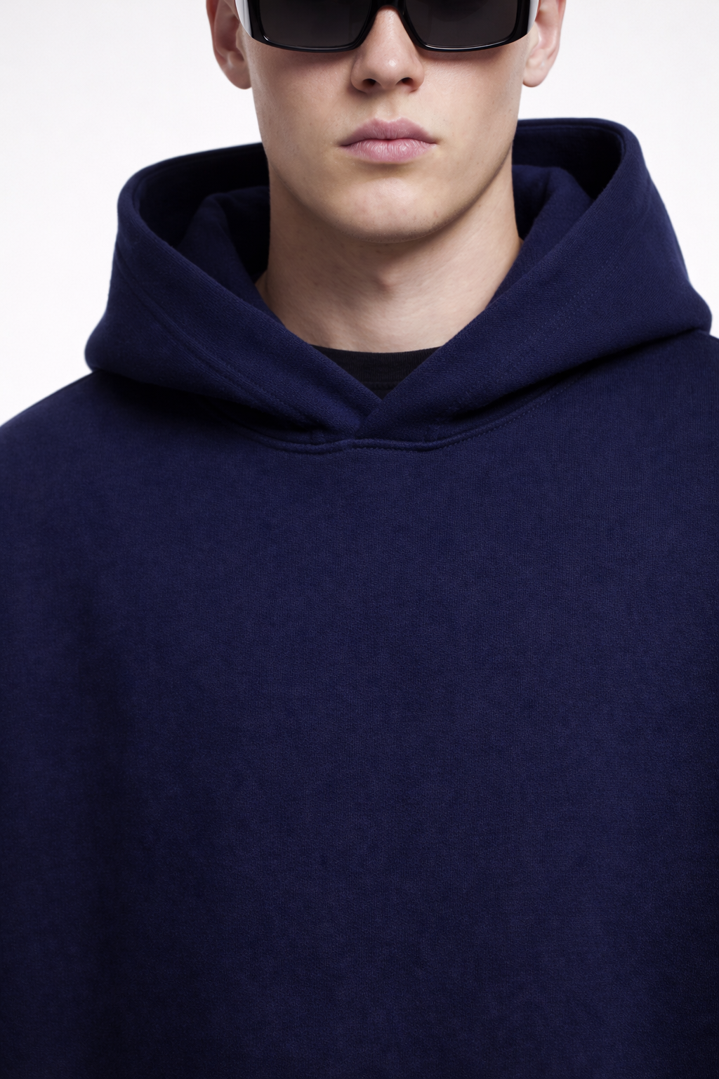 Men’s Heavyweight Hoodie Drawstring-less Oversized Pullover
