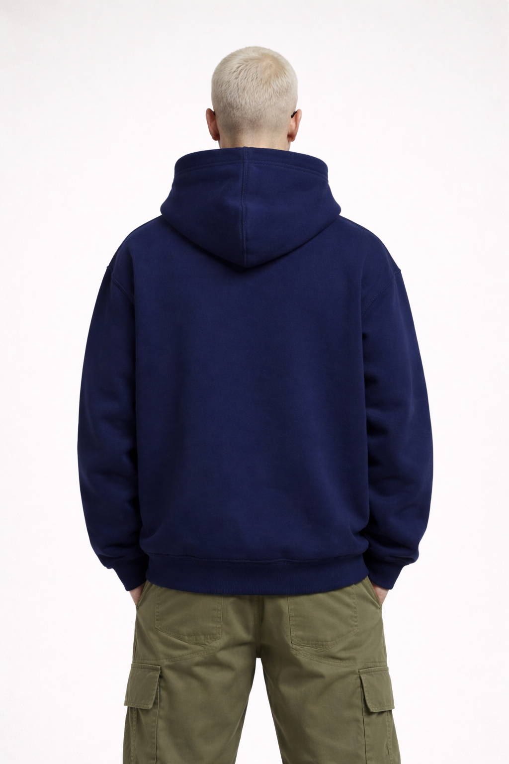 Men’s Heavyweight Hoodie Drawstring-less Oversized Pullover