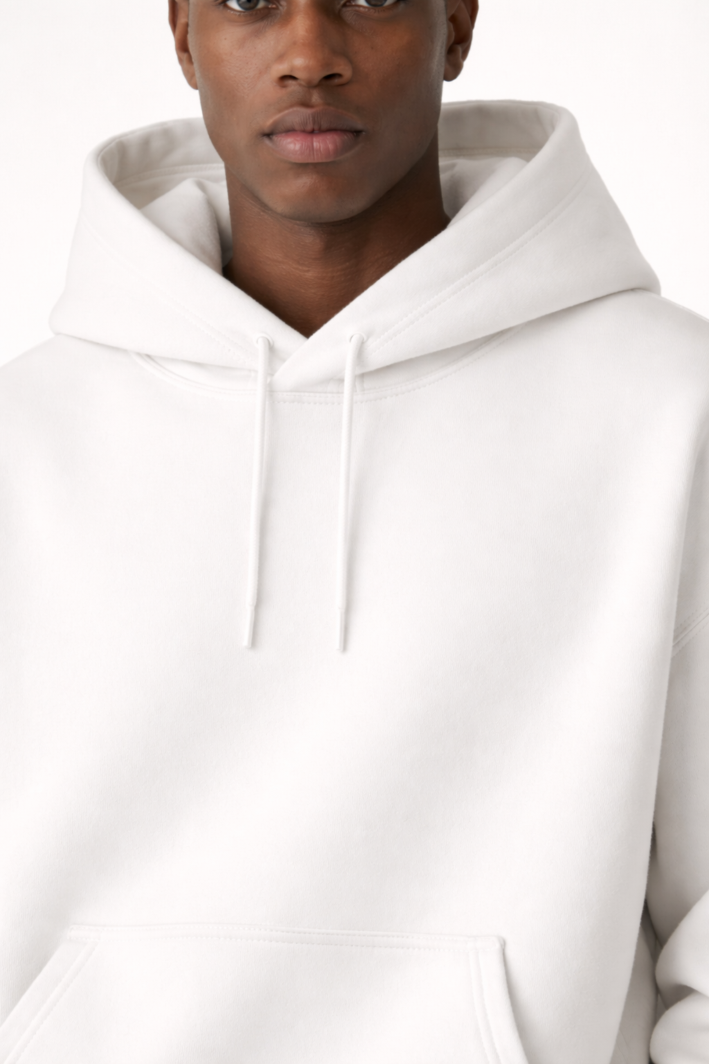 Men’s Heavyweight Hoodie Drawstring-less Oversized Pullover