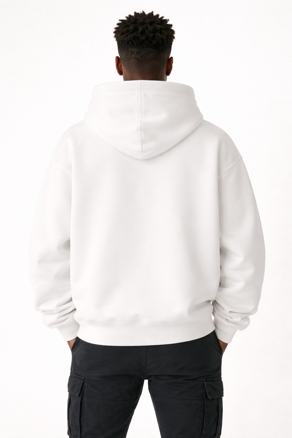 Men’s Heavyweight Hoodie Drawstring-less Oversized Pullover