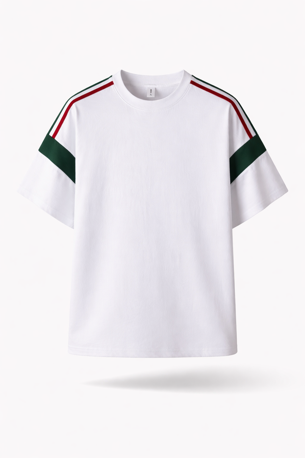 Men’s Cool-Touch Striped Tee Oversized Combed Cotton