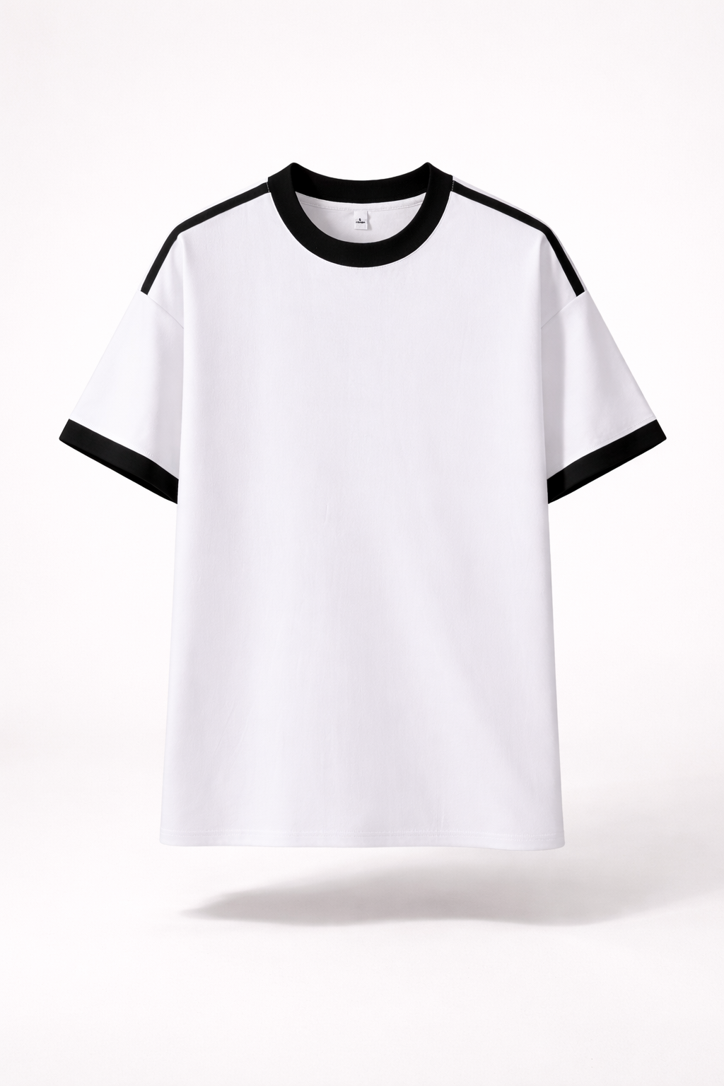 Men’s Cool-Touch Striped Tee Oversized Combed Cotton