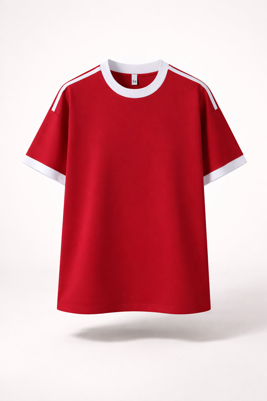 Men’s Cool-Touch Striped Tee Oversized Combed Cotton