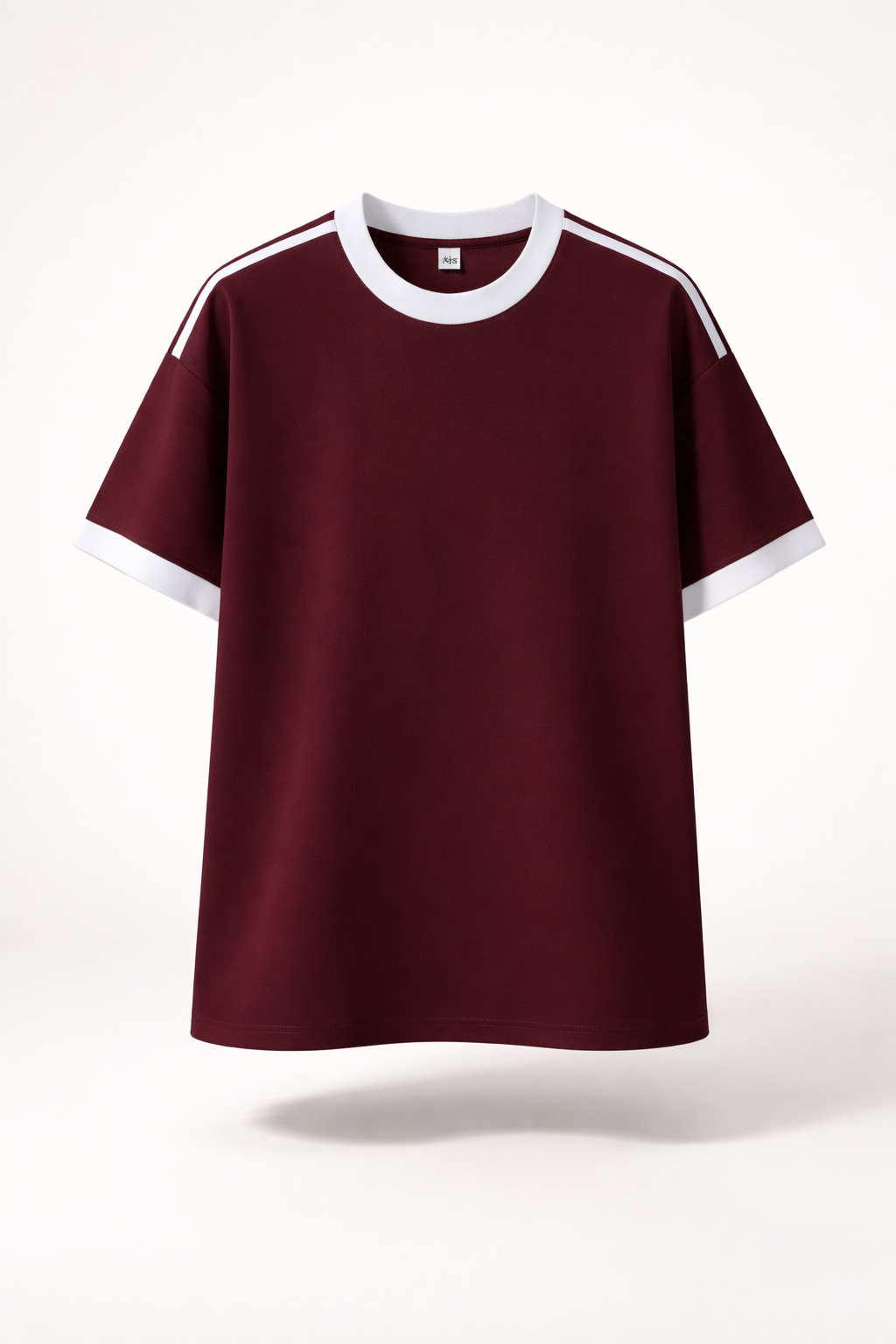 Men’s Cool-Touch Striped Tee Oversized Combed Cotton