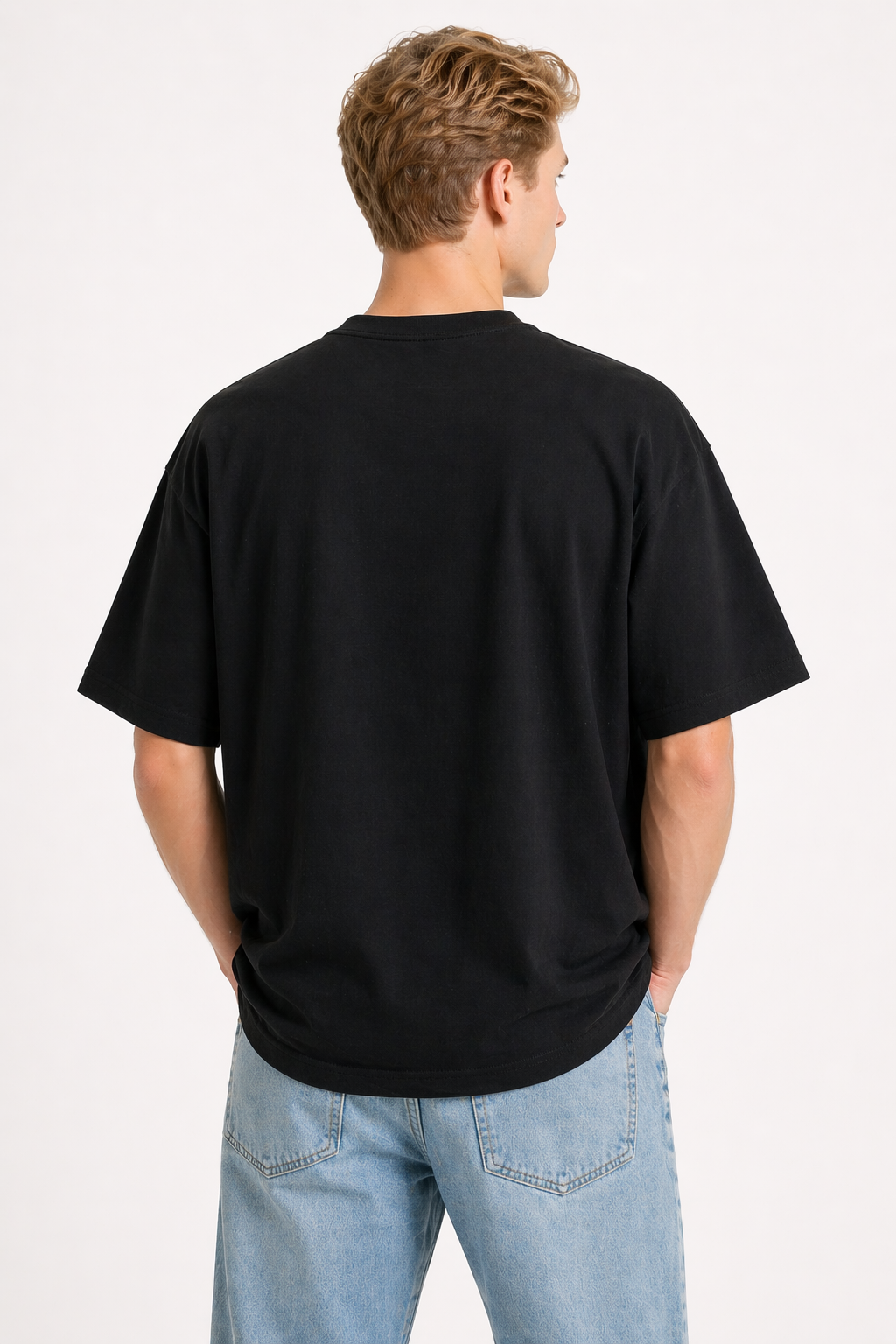 Men’s Heavyweight Cotton Tee  Embellished Embroidery Graphic