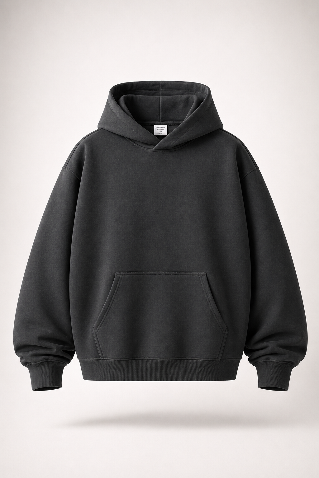 Men’s Heavyweight Hoodie Drawstring-less Oversized Pullover