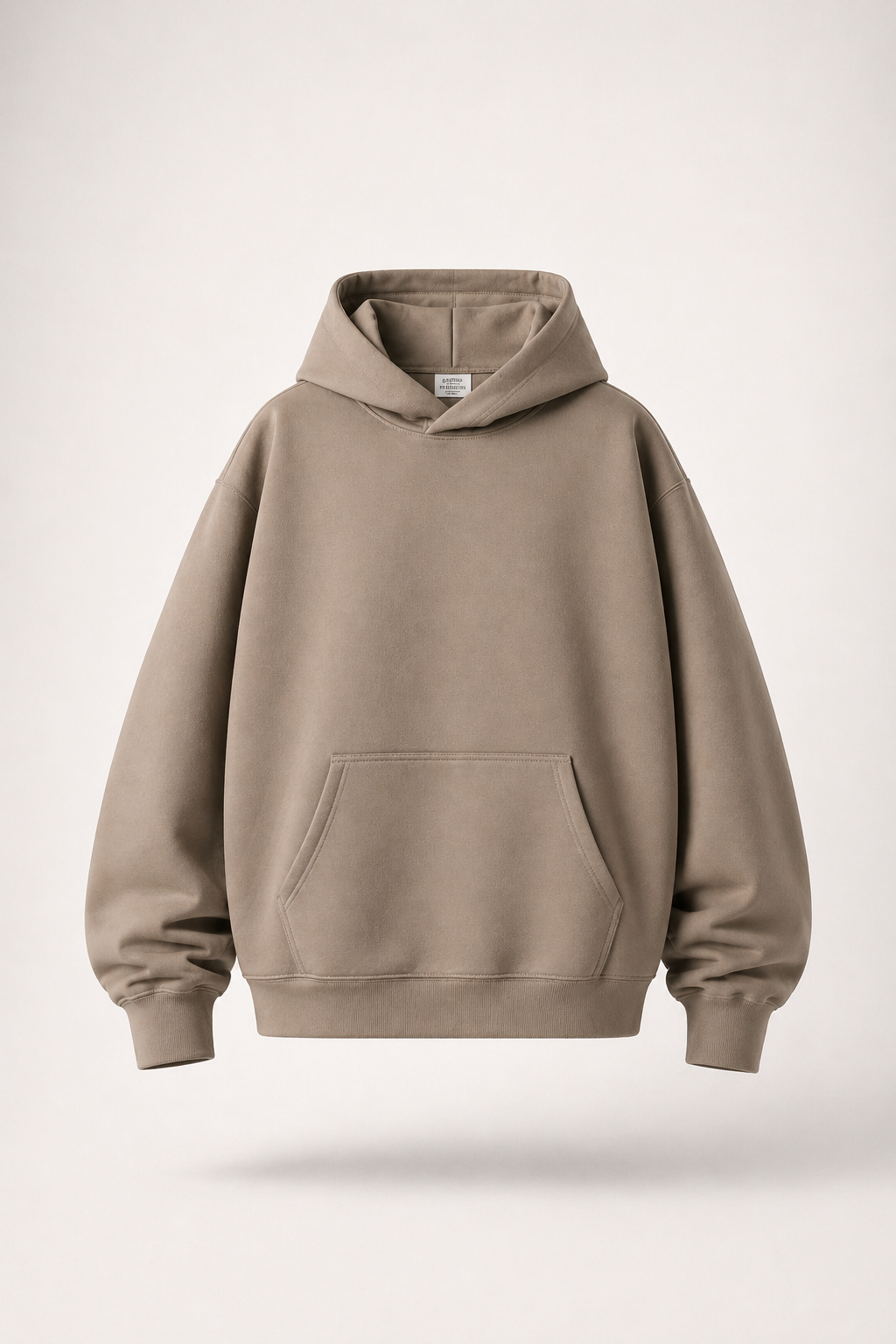 Men’s Heavyweight Hoodie Drawstring-less Oversized Pullover
