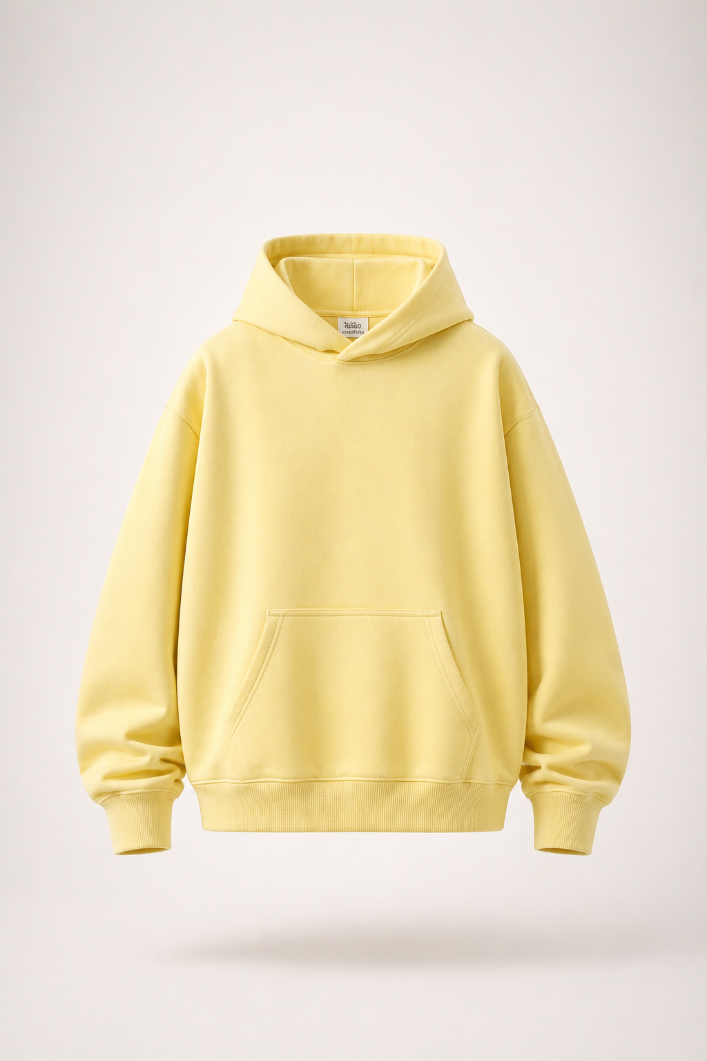 Men’s Heavyweight Hoodie Drawstring-less Oversized Pullover
