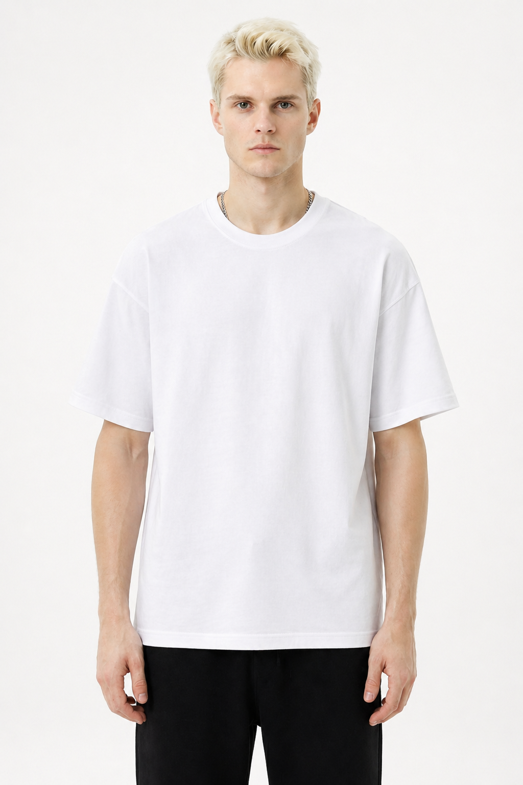Men’s Premium Cotton Crewneck Structured Classic Fit Tee