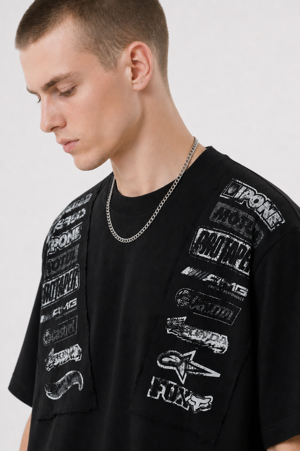 Men’s Heavyweight Graphic Tee Oversized Cotton Streetwear