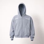 Men's Suede Zip-Up Hoodie Embroidered Streetwear Jacket