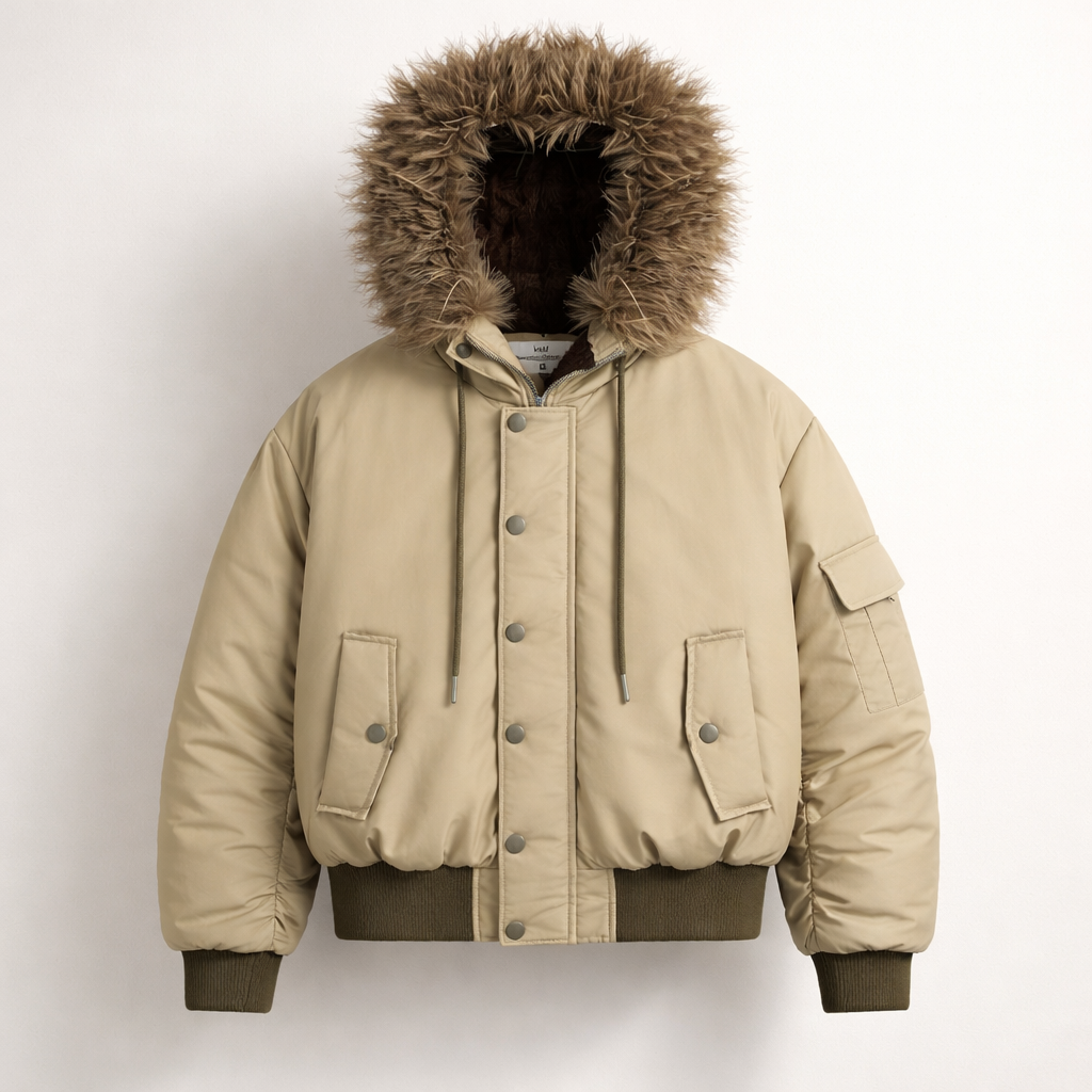 Women's Puffer Parka Thick Winter Coat with Fur Hood