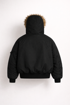 Women's Puffer Parka Thick Winter Coat with Fur Hood