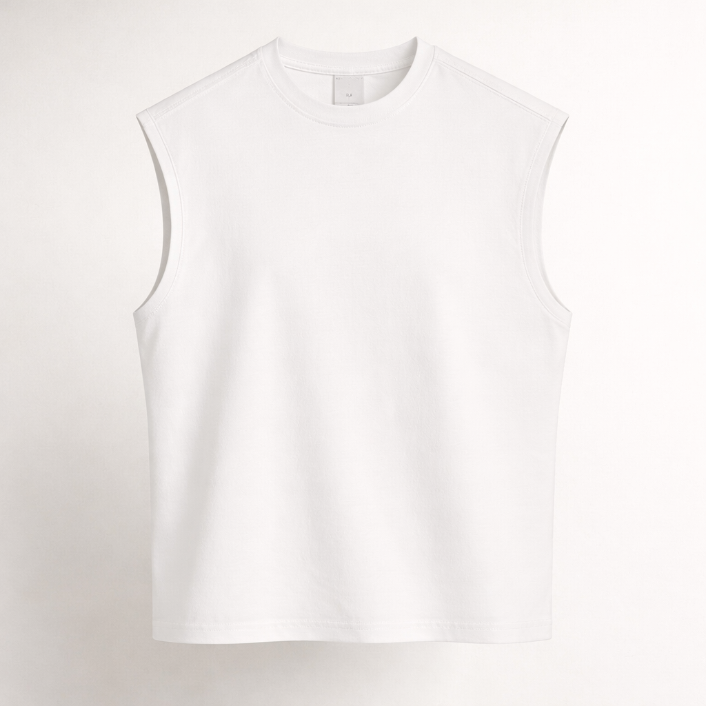 Men’s Heavyweight 270g Cotton Tank Top Oversized Streetwear