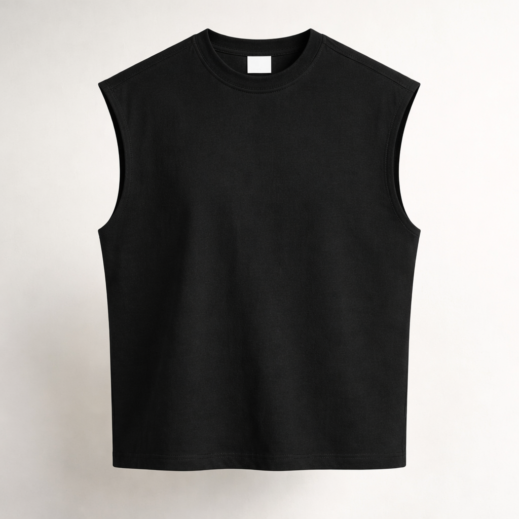 Men’s Heavyweight 270g Cotton Tank Top Oversized Streetwear