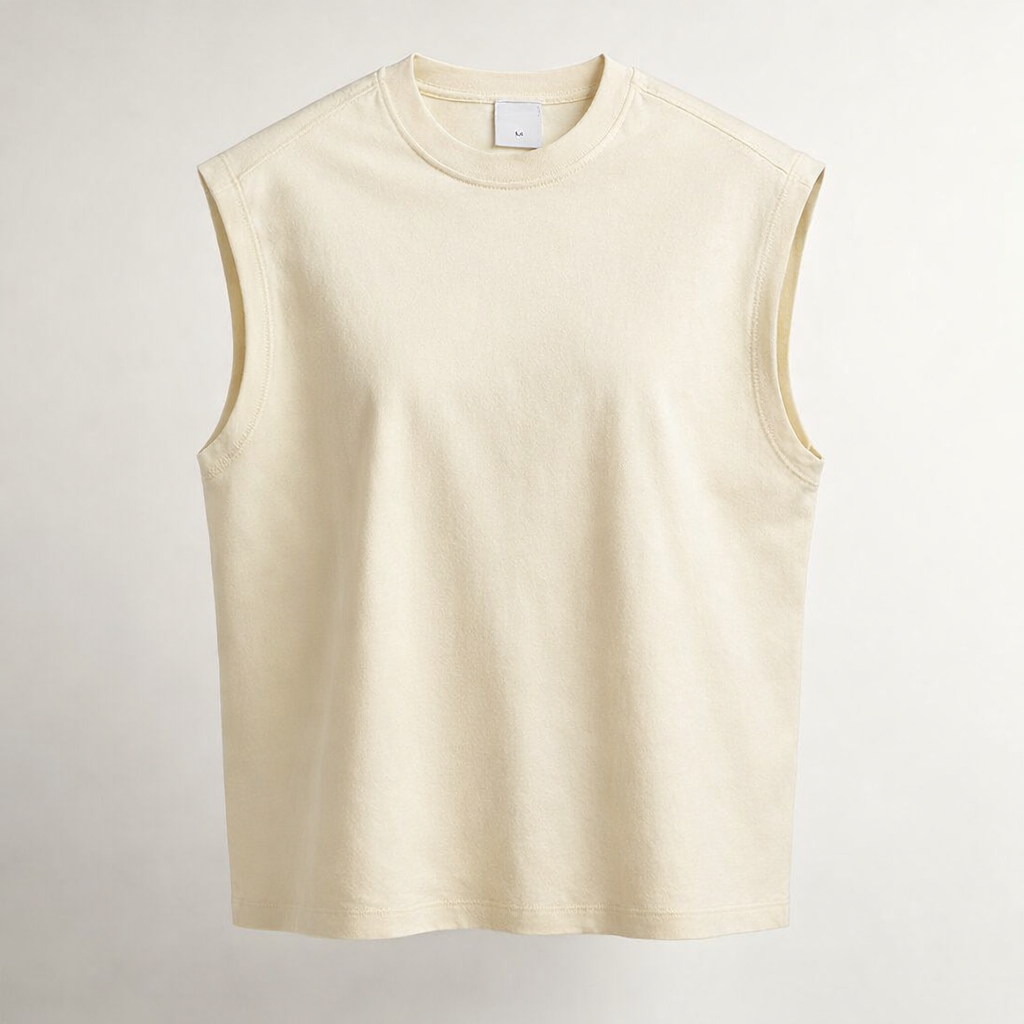 Men’s Heavyweight 270g Cotton Tank Top Oversized Streetwear