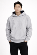 Men’s Lightweight Oversized Hoodie High-Street Cotton Pullover