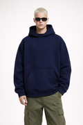 Men’s Heavyweight Hoodie Drawstring-less Oversized Pullover